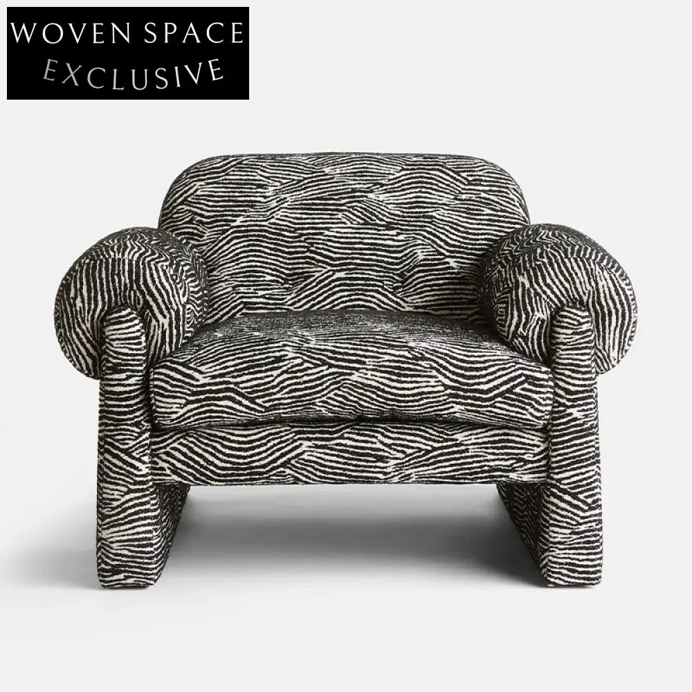 Modern Nordic Fabric Single Armchair Sofa for Living Room, Hotel, Home