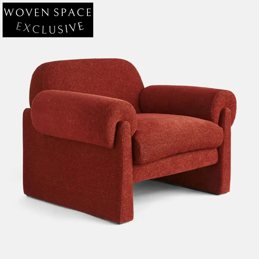 Modern Nordic Fabric Single Armchair Sofa for Living Room, Hotel, Home