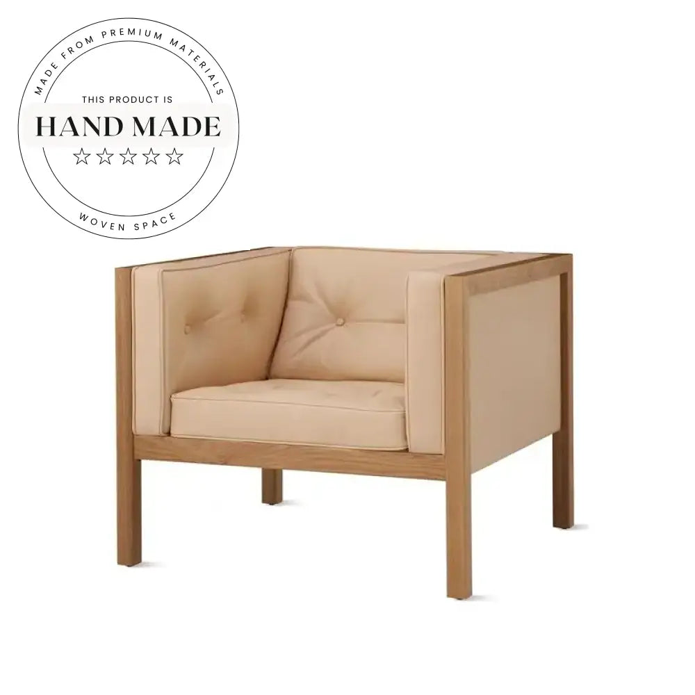 Modern Nordic Fabric Upholstered Leisure Armchair for Living Room Bedroom