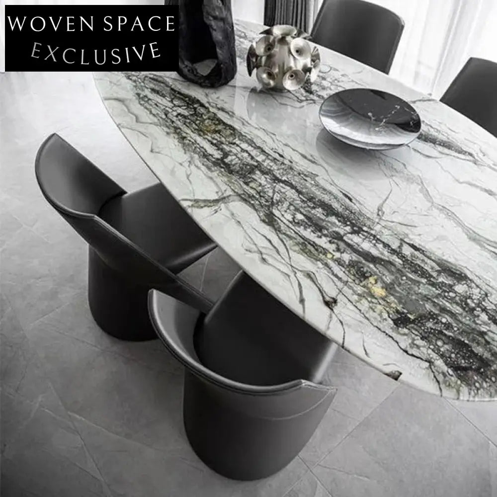 Modern Nordic Faux Leather Dining Chair with Sturdy Metal Frame