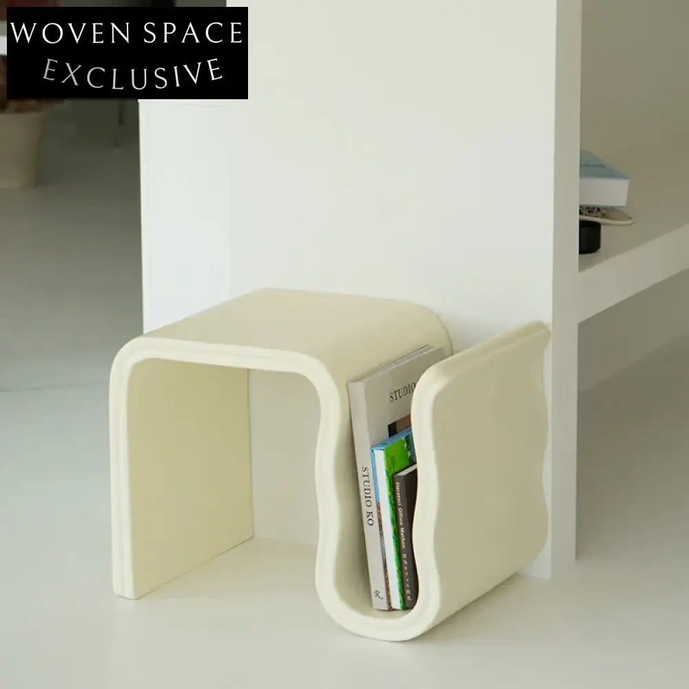Modern Nordic Fiberglass Corner Coffee Side Table for Living Room Decor