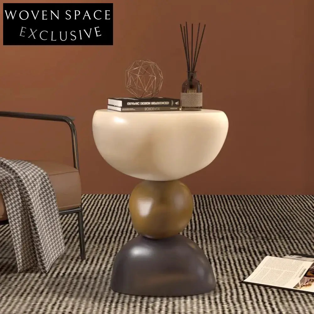 Modern Nordic Fiberglass Decorative Sofa Side Living Room Coffee Table