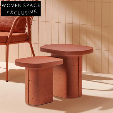 Modern Nordic Fiberglass Round Coffee Table Set for Living Room Lounge