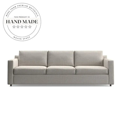 Modern Nordic Flax Fabric Living Room Seater Sectional Sofa