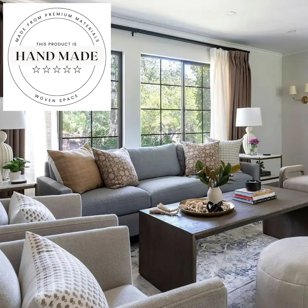 Modern Nordic Flax Fabric Living Room Seater Sectional Sofa