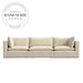 Modern Nordic Flax Fabric Sectional Corner Living Room Sofa