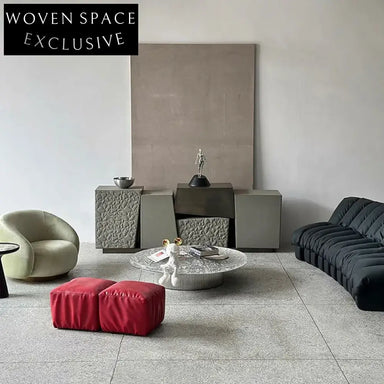 Modern Nordic Floating Block Design Storage Side Cabinet for Living Room Bedroom