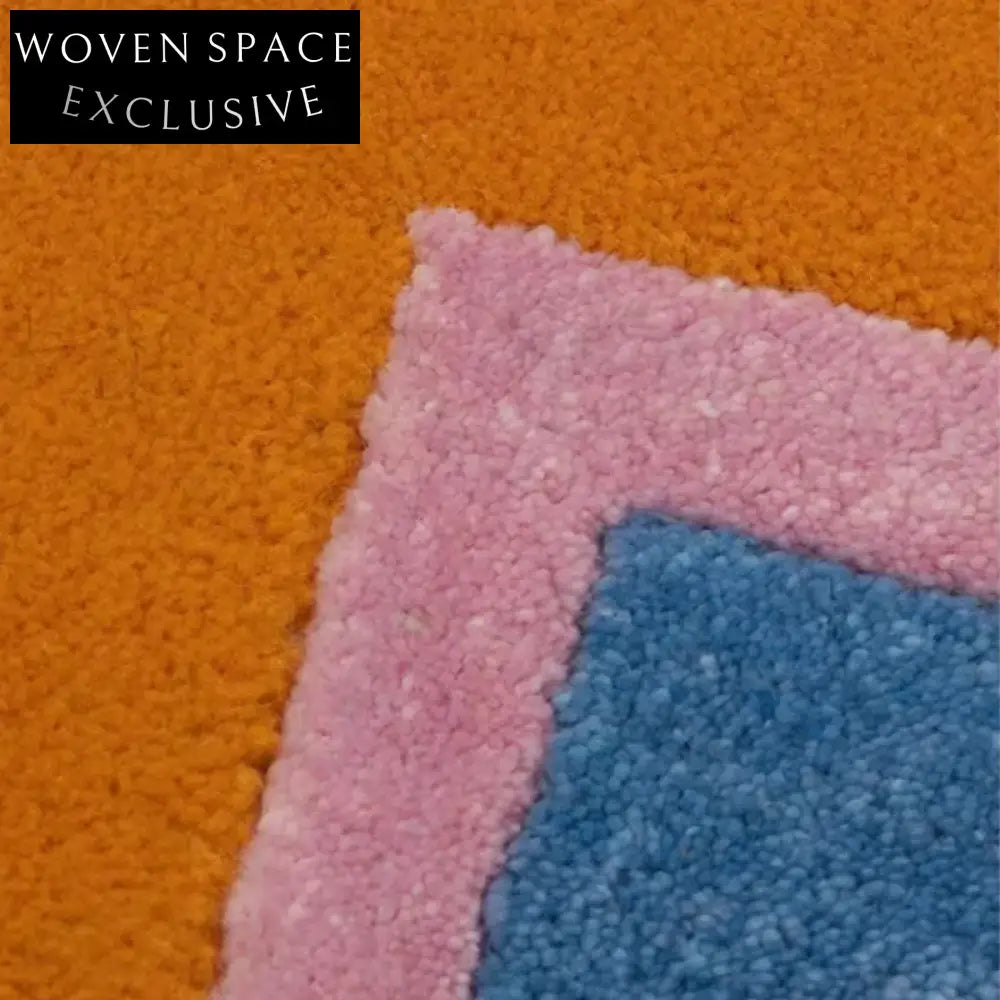 Modern Nordic Geometric Polyester Area Rug for Living Room, Bedroom