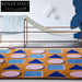 Modern Nordic Geometric Polyester Area Rug for Living Room, Bedroom