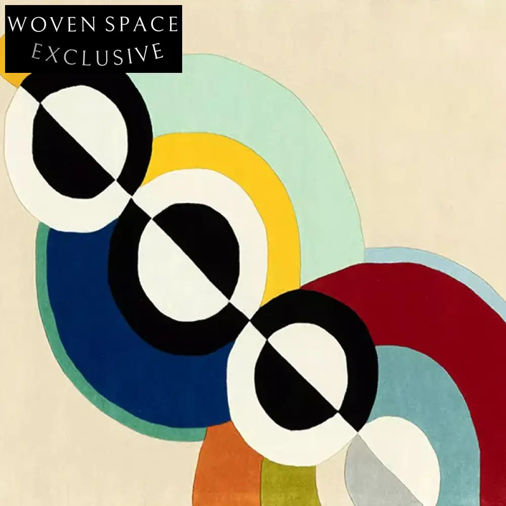 Modern Nordic Geometric Polyester Area Rug for Living Room, Bedroom, Hallway, Custom Design