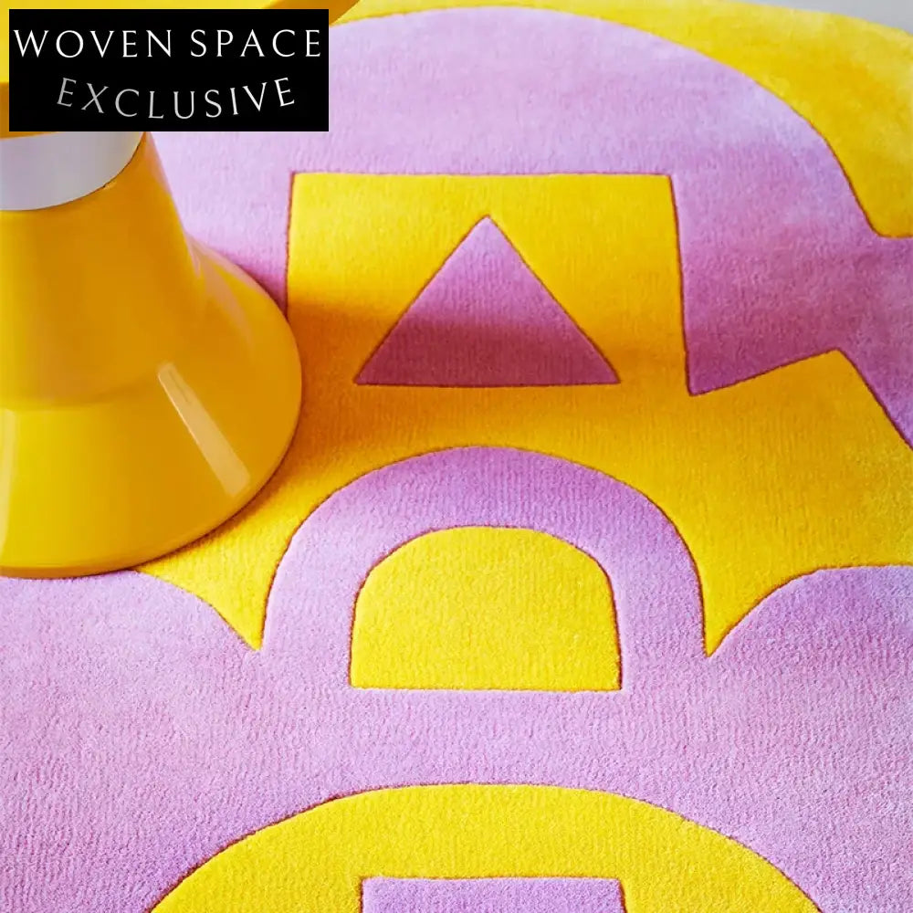 Modern Nordic Geometric Polyester Area Rug for Stylish Living Room Decor