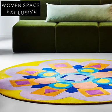 Modern Nordic Geometric Polyester Area Rug for Stylish Living Room Decor