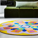 Modern Nordic Geometric Polyester Area Rug for Stylish Living Room Decor