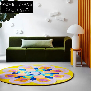 Modern Nordic Geometric Polyester Area Rug for Stylish Living Room Decor