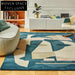 Modern Nordic Geometric Wool Rug - Abstract Art Area Carpet for Living Room Bedroom