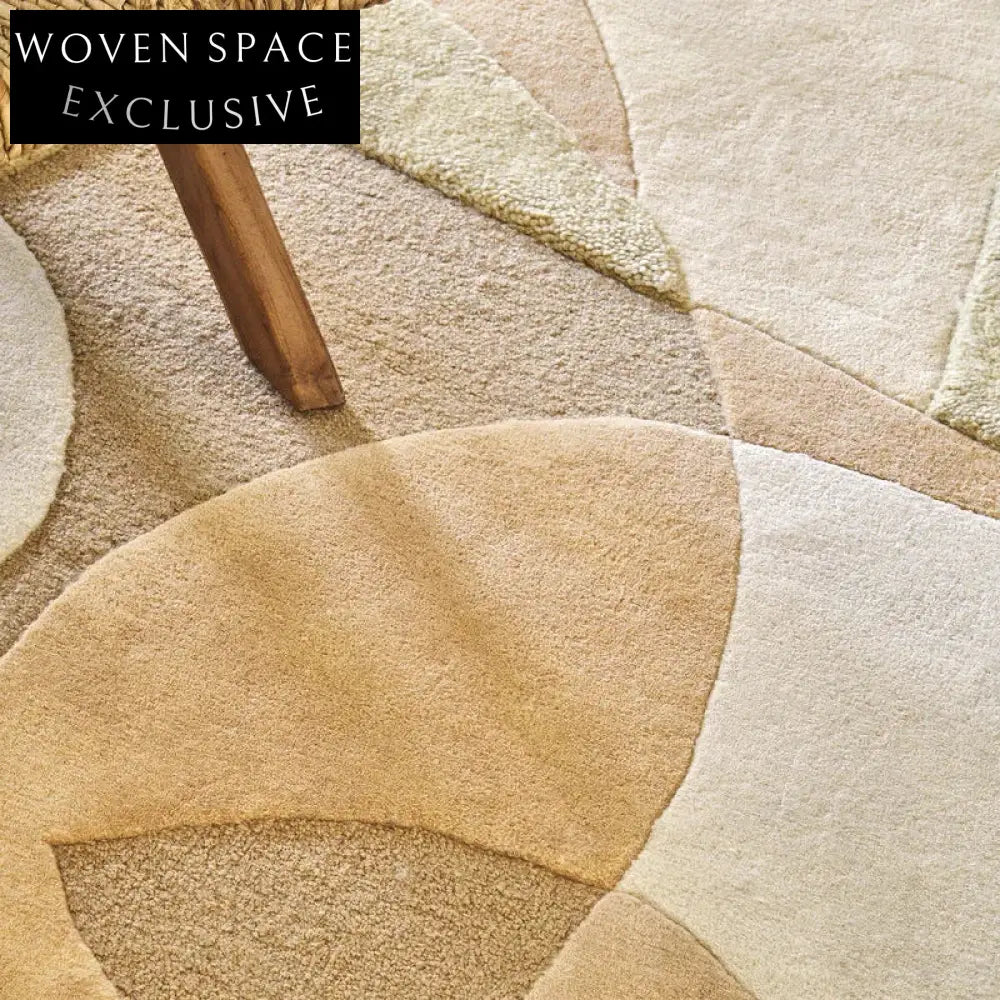 Modern Nordic Geometric Wool Rug - Abstract Art Area Carpet for Living Room Bedroom