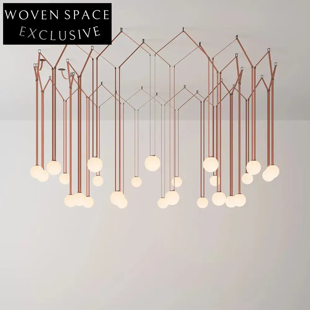 Modern Nordic Glass LED Pendant Light, Adjustable Height, Home Decor Lamp