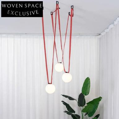 Modern Nordic Glass LED Pendant Light, Adjustable Height, Home Decor Lamp