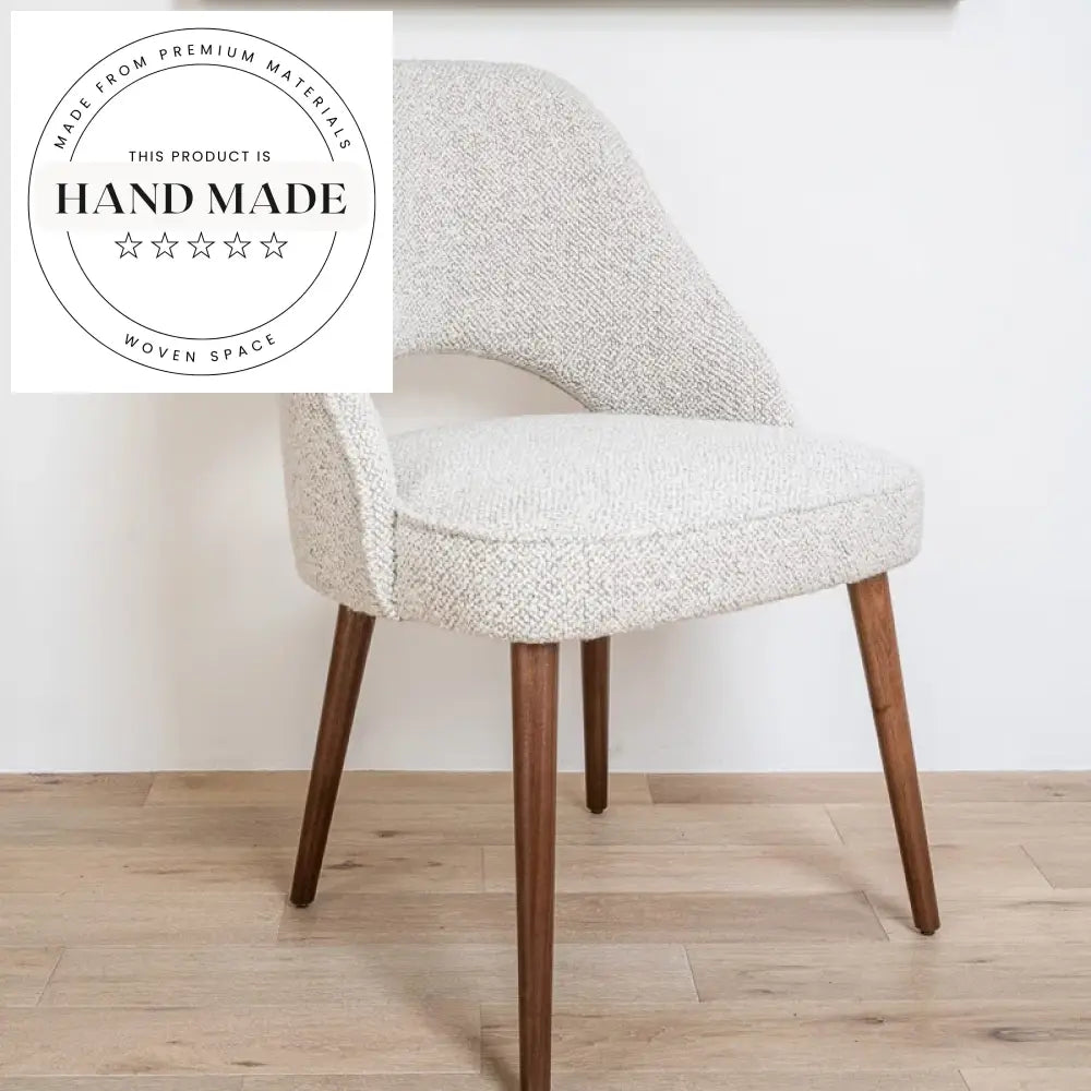 Modern Nordic Hollow Design Velvet Fabric Accent Dining Chair