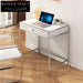Modern Nordic Home Office Computer Desk with Drawer, Sturdy Metal Frame, Wooden Board Table