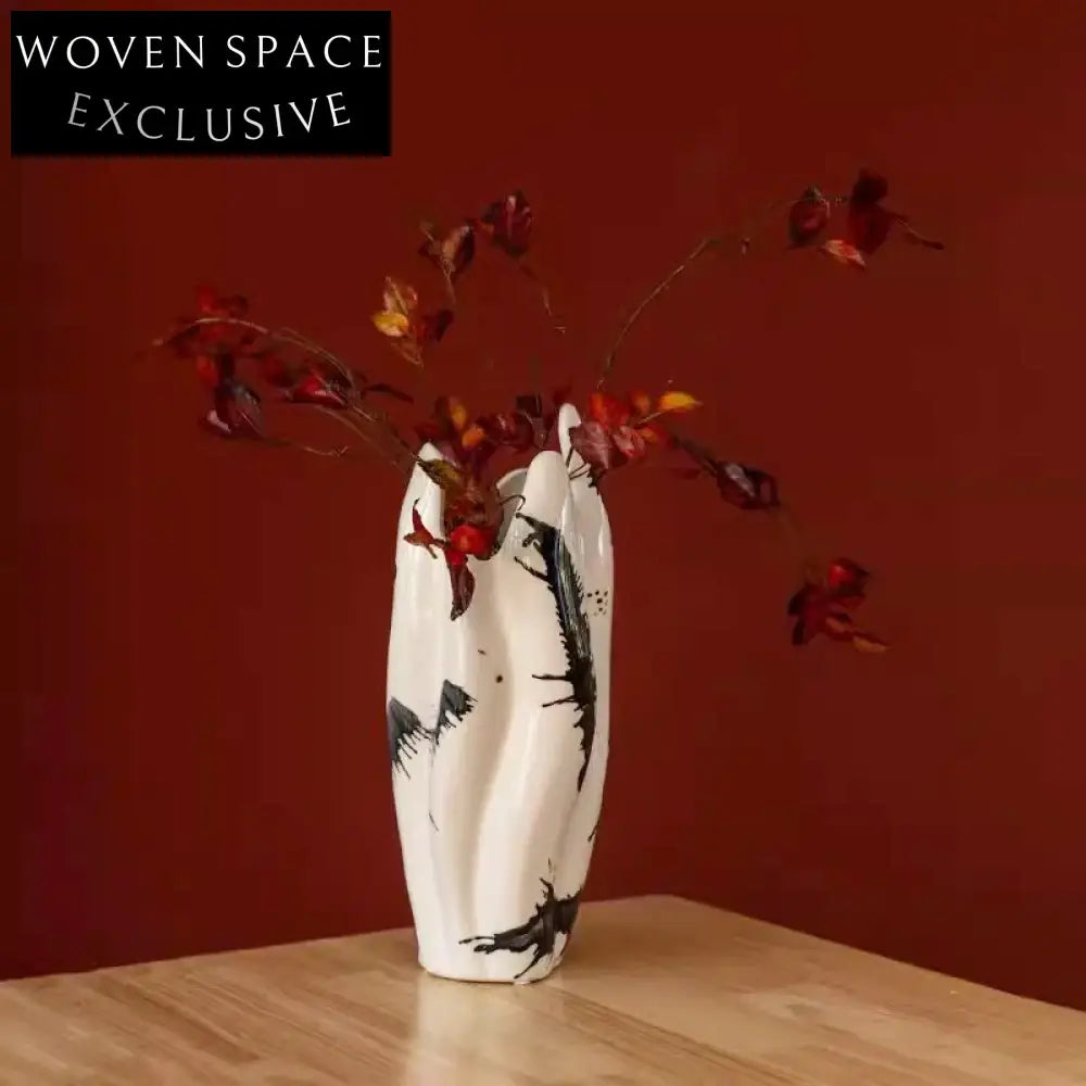 Modern Nordic Irregular Ceramic Tabletop Flower Vase