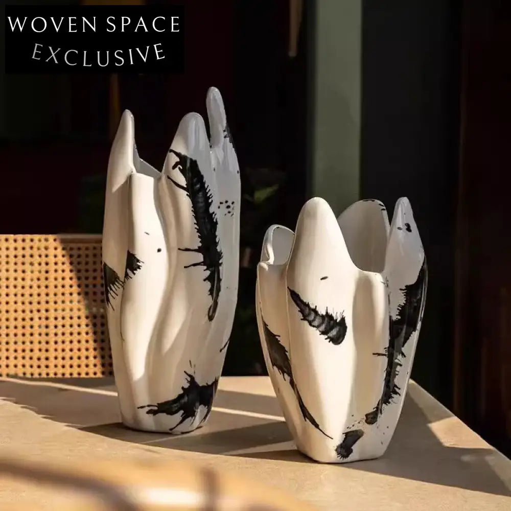 Modern Nordic Irregular Ceramic Tabletop Flower Vase