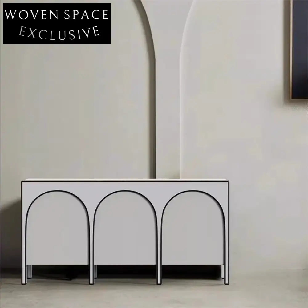 Modern Nordic Italian Plywood Sideboard Cabinet for Living Dining Space