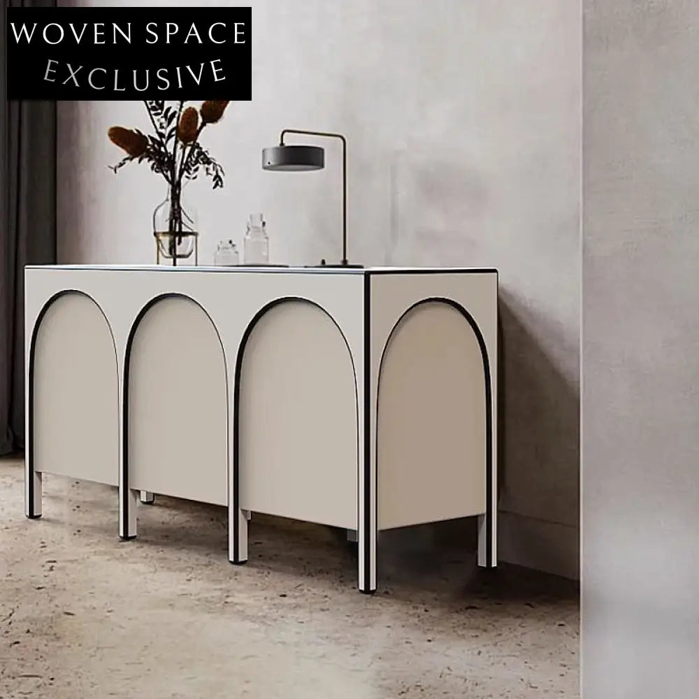 Modern Nordic Italian Plywood Sideboard Cabinet for Living Dining Space