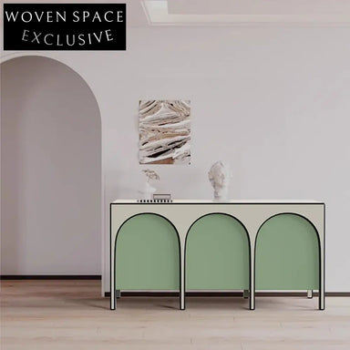 Modern Nordic Italian Plywood Sideboard Cabinet for Living Dining Space