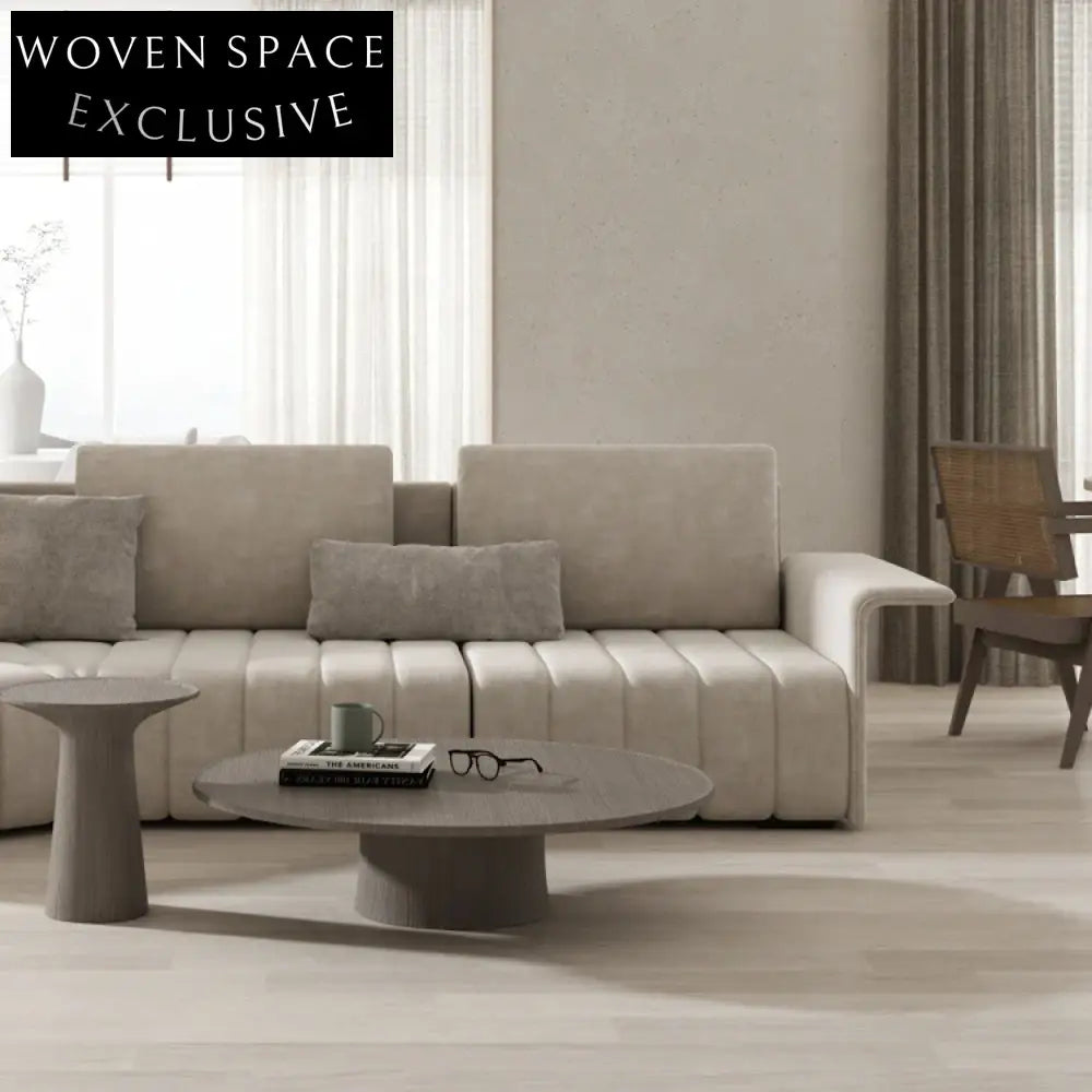 Modern Nordic L-Shape Sectional Sofa Set with Plush Comfort Cushions