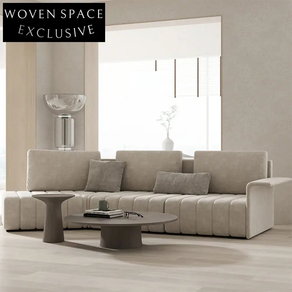 Modern Nordic L-Shape Sectional Sofa Set with Plush Comfort Cushions