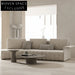 Modern Nordic L-Shape Sectional Sofa Set with Plush Comfort Cushions
