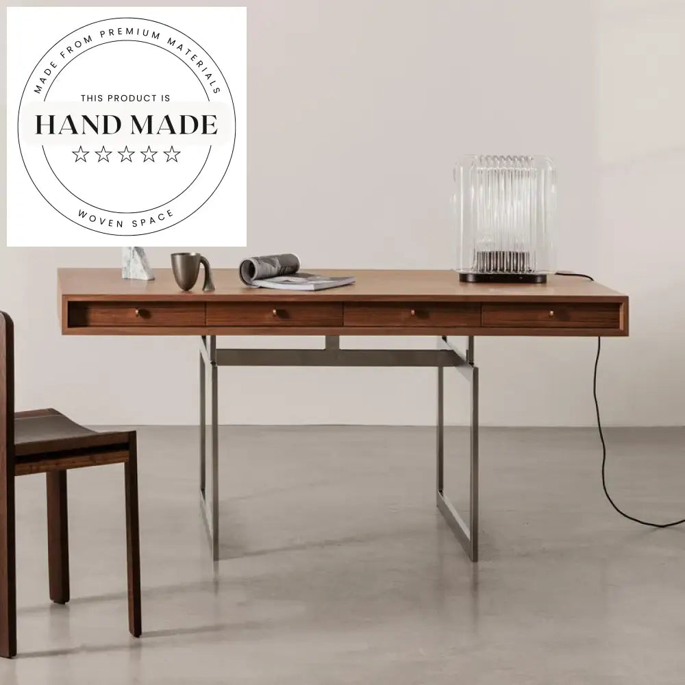 Modern Nordic L-Shaped Solid Wood Computer Reception Office Desk