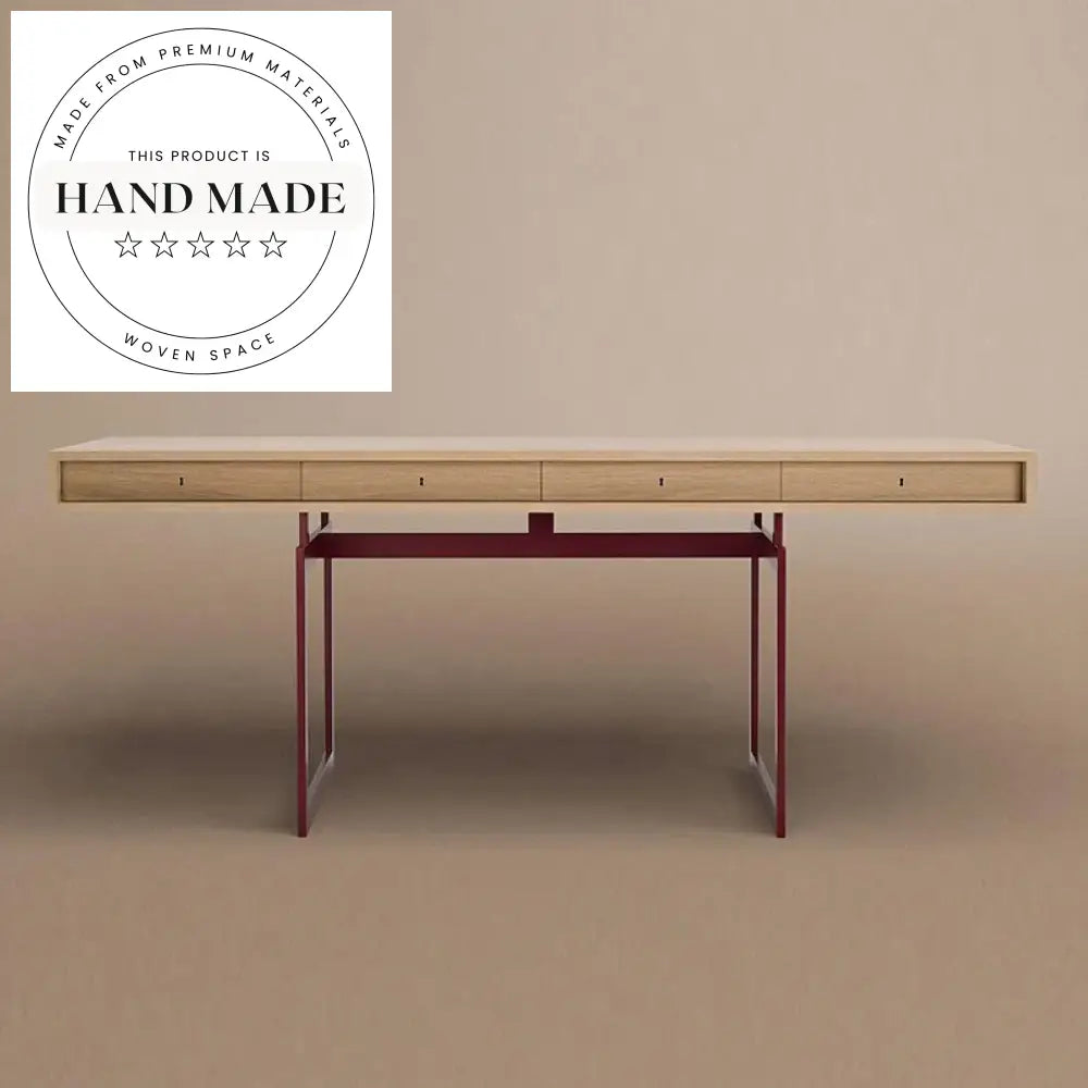 Modern Nordic L-Shaped Solid Wood Computer Reception Office Desk