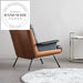 Modern Nordic Leather Living Room Single Armchair Lounge Chair