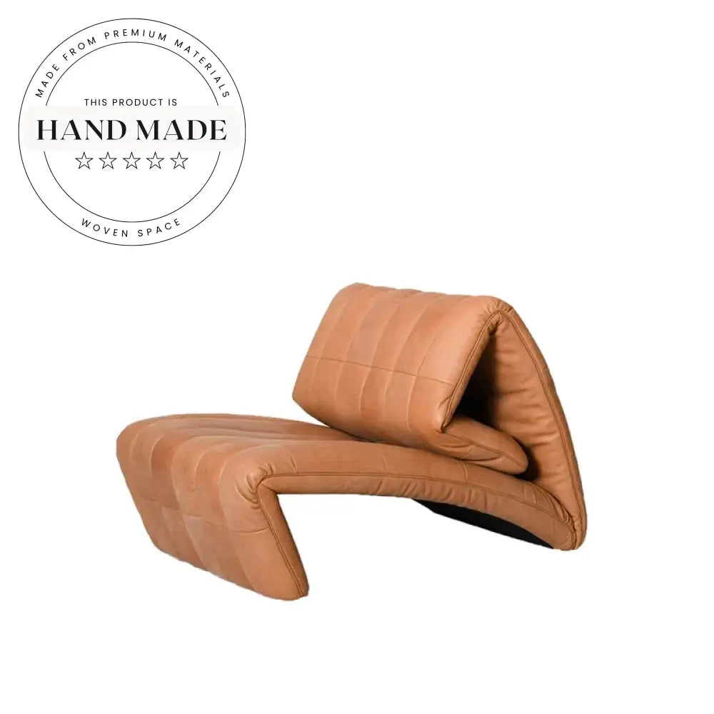 Modern Nordic Leather Reclining Lounge Chair – Comfortable Single Sofa