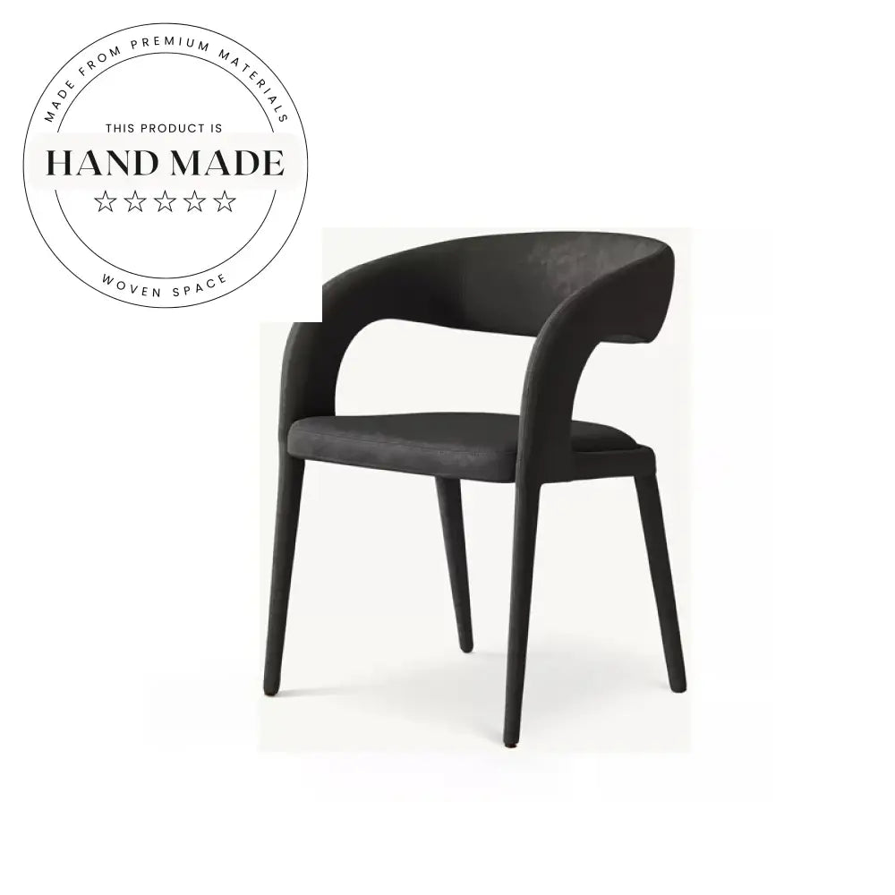Modern Nordic Leather Upholstered Dining Chair for Cafe Hotel Home