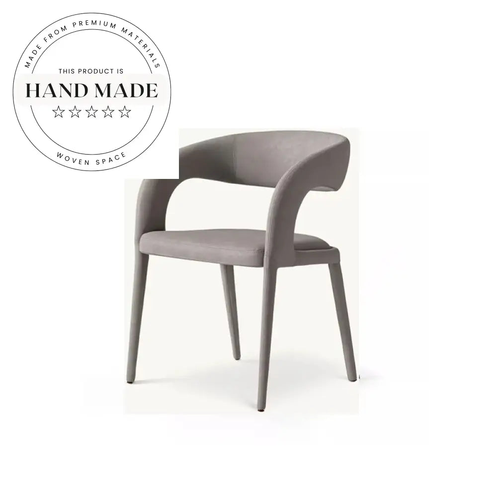 Modern Nordic Leather Upholstered Dining Chair for Cafe Hotel Home
