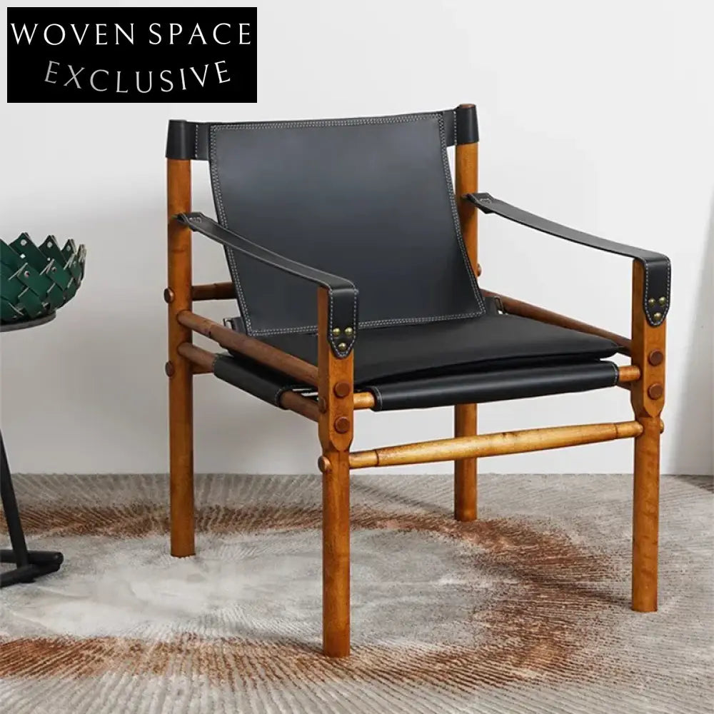 Modern Nordic Leather Wood Dining Chair for Home Restaurant Hotel Seating
