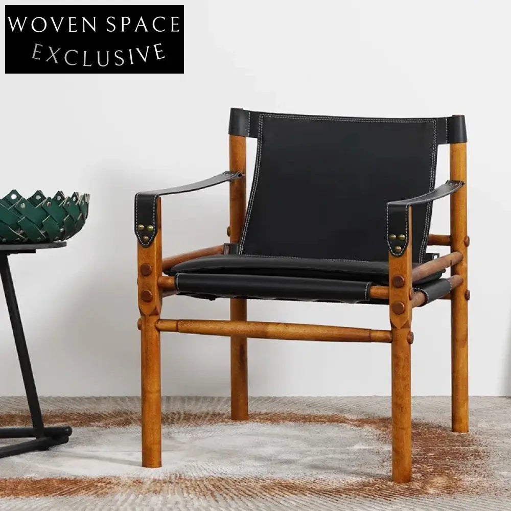 Modern Nordic Leather Wood Dining Chair for Home Restaurant Hotel Seating