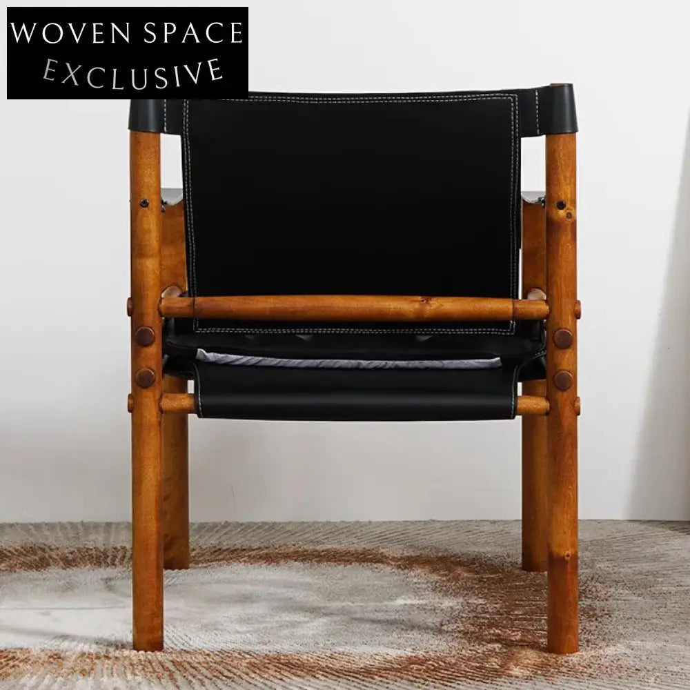 Modern Nordic Leather Wood Dining Chair for Home Restaurant Hotel Seating