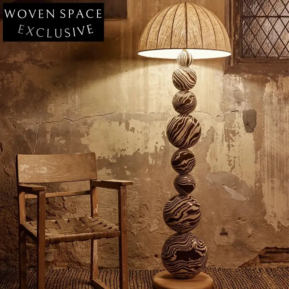 Modern Nordic LED Standing Floor Lamp with Fabric Shade for Living Room Corner