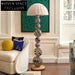 Modern Nordic LED Standing Floor Lamp with Fabric Shade for Living Room Corner
