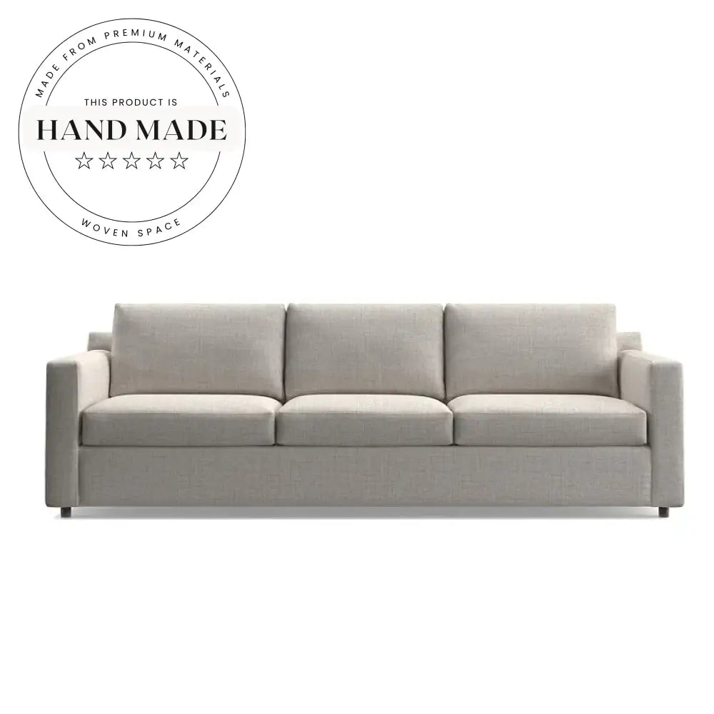 Modern Nordic Living Room Flax Fabric Seater Combination Sofa