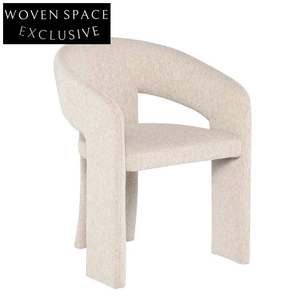Modern Nordic Luxury Fabric Upholstered Dining Chair for Home, Hotel