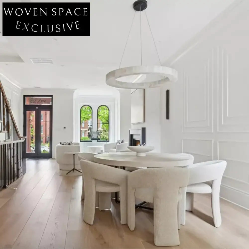 Modern Nordic Luxury Fabric Upholstered Dining Chair for Home, Hotel