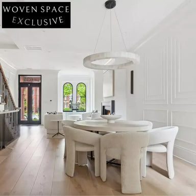 Modern Nordic Luxury Fabric Upholstered Dining Chair for Home, Hotel