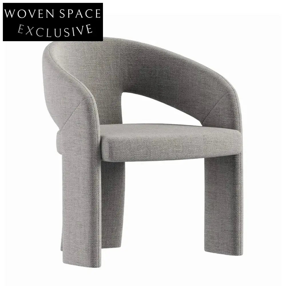 Modern Nordic Luxury Fabric Upholstered Dining Chair for Home, Hotel