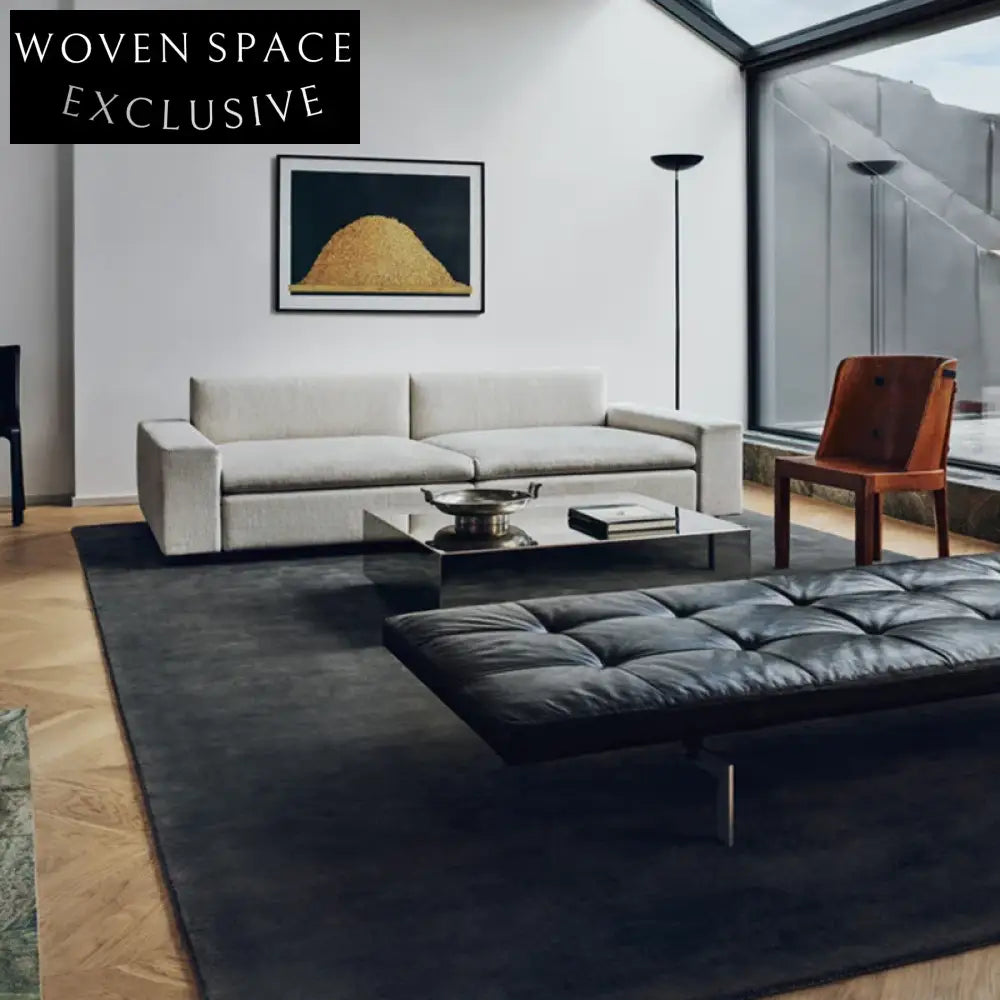 Modern Nordic Luxury Handmade Jute Polyester Rectangle Area Rug for Living Room