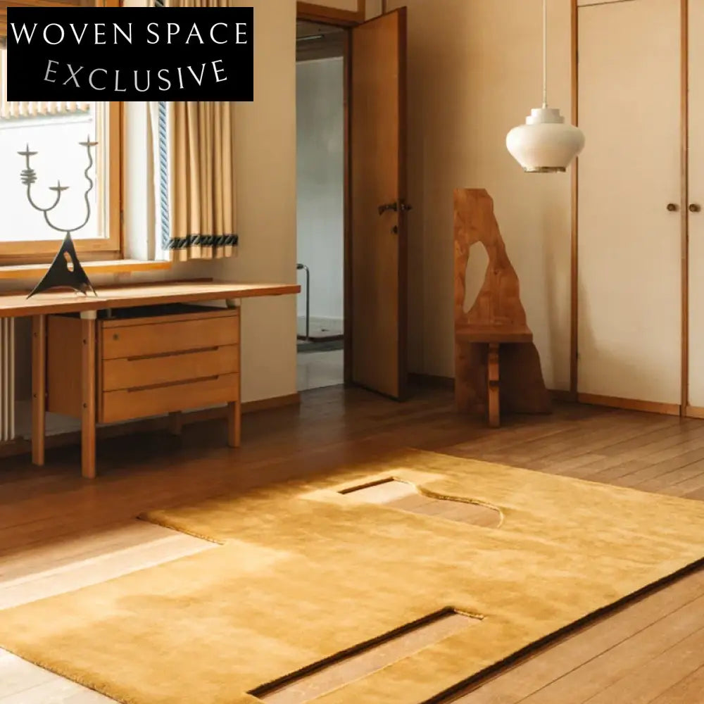 Modern Nordic Luxury Polyester Living Room Coffee Table Irregular Carpet